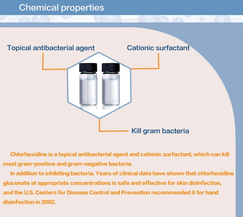 Factory Supply Pharmaceutical Ingredient Cp2015 Chlorhexidine Gluconate